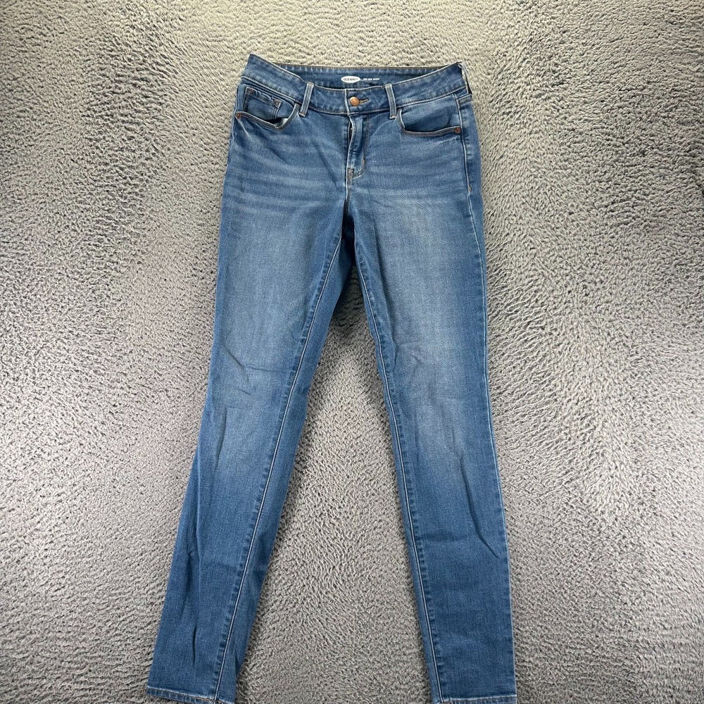 Old Navy Pop Icon Jeans Womens 4 Blue Cotton Denim Skinny Workwear Faded Stretch